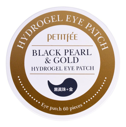 Imagen 2 de 5 de Petitfée - Black Pearl & Gold Eye Patch 60 Pcs.