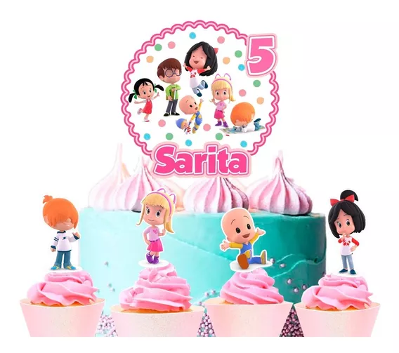 STOBOK Cake Topper Cupcake Topper Animales de Acrílico Decoración para Tarta para Fiesta Bautizo Cumpleaños Boda Magdalena Decoración Colorido 