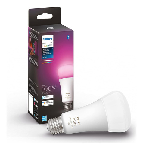 Bombilla Inteligente Philips Hue Blanca Y En Color A21 De Al