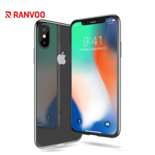 Ranvoo Para El iPhone X Claro Ultra Delgada Suave Tpu Parach