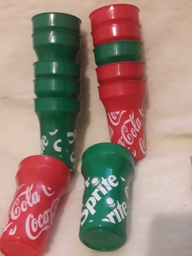 Antiguos Vasos De Coca Cola ( 20 ) ,de Plastico 