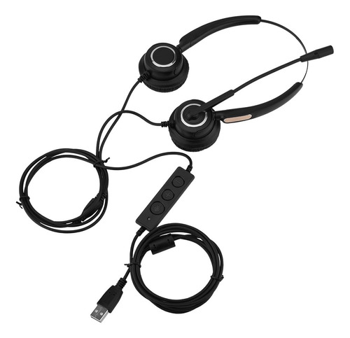 Auricular Cable Yunnyp Microfono Para Centro Llamada Usb