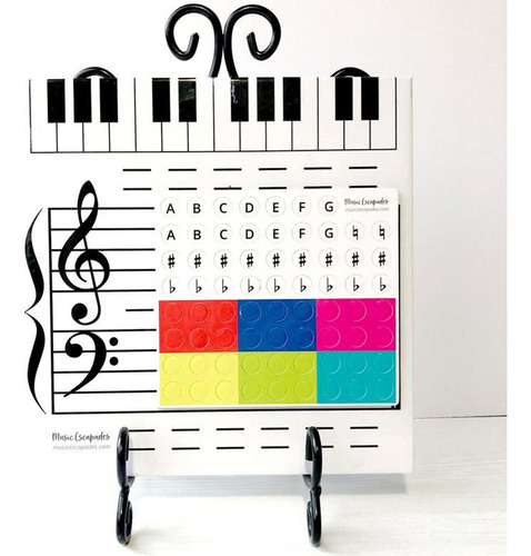 Pizarra Blanca Magnética Para Escribir Símbolos Musicales,