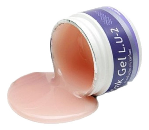 Imagem 2 de 2 de Gel 33g Para Unhas Fibra Pink Natural - Piu Bella Original