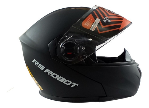 Imagen 2 de 8 de Casco Rebatible Hawk Integral C/lentes Retraibles