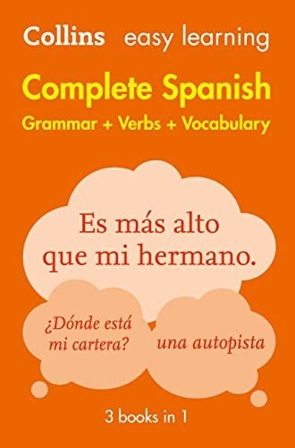 Book : Complete Spanish Grammar Verbs Vocabulary 3 Books In