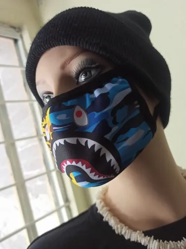 Cubrebocas bape shark sale