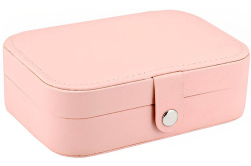 Porta Joias Organizador Maleta Grande Feminino Viagem Lindo Cor Rosa-claro