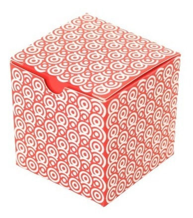 Cajas De Regalos Para Bombón Y Petit Four Aro Rojo 10 Und