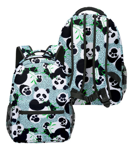 Estuche For Lápices Panda School Backpack.