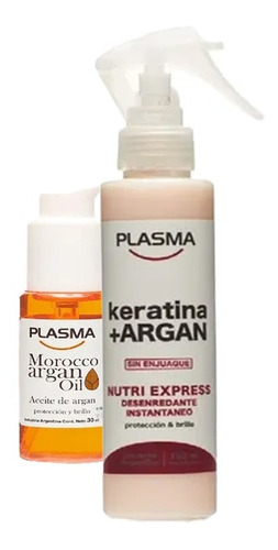 Desenredante Nutriexpress 150ml Plasma + Serum Plasma 30cc