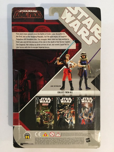 Mara Jade Y Luke Skywalker Star Wars Comic Packs Hasbro 2007 (Usado)