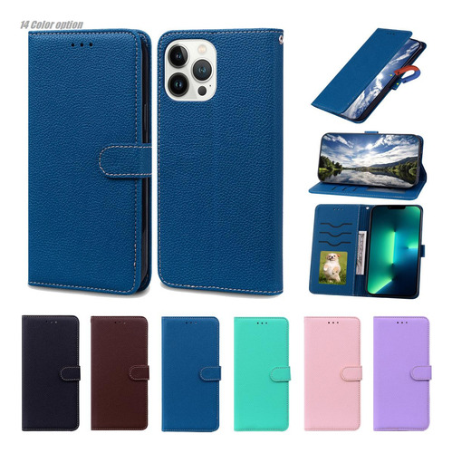 Funda De Piel Sintética Para Samsung S22 5g/s22 Ultra 5g/s22 Pro Con Ranura Para Tarjetas, A Prueba De Golpes, Tipo Cartera