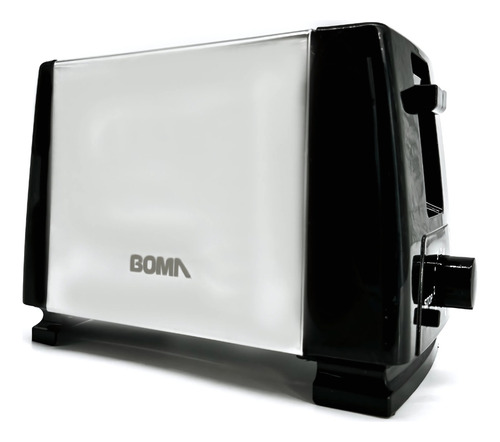 Tostadora Boma Acero Inoxidable 2 Rebanadas Bm-016s Color Ne Negro