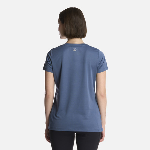 Polera Mujer Core Q-dry T-shirt Azul Piedra Lippi