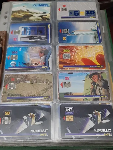 Coleccion Tarjetas Telefónicas Antel Con Chip Casi Completa.