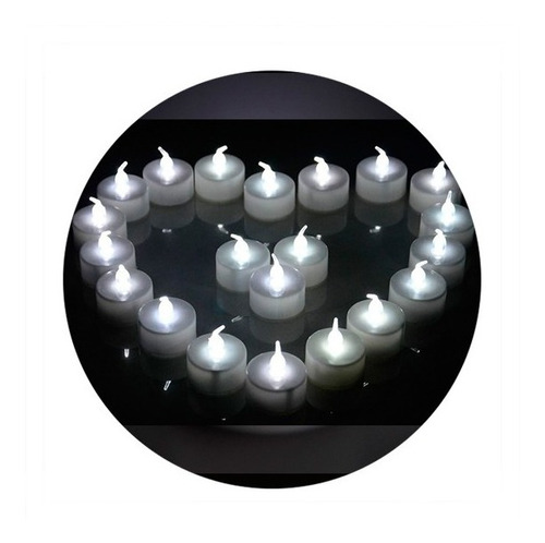 Oferta 12 Velas Led Luz Blanca Cotillon Luminoso Centro Mesa