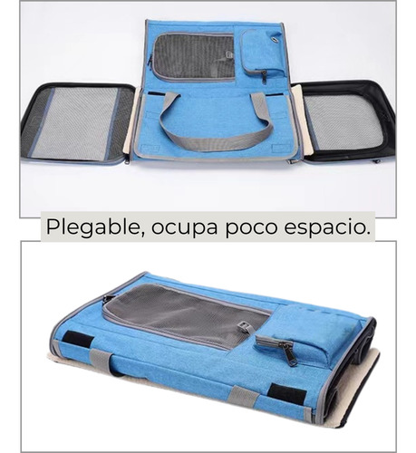 Canil Bolso Transporte Tela Gatos Perros Pequeños 47x26x29cm