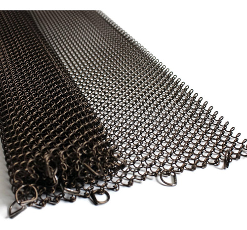 Midwest Hearth Fireplace Screen Mesh Curtain. 2 Panels Ea Ae