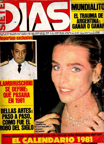 Revista * Siete Dias * Juan C. Calabro N° 707 Año 1981