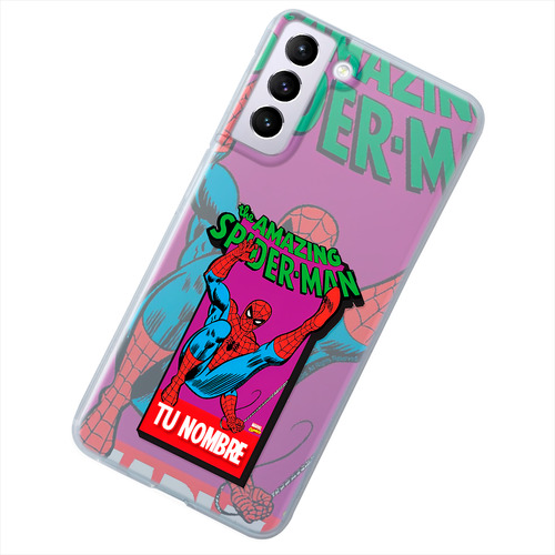 Funda Para Galaxy Spiderman Personalizada Con Tu Nombre