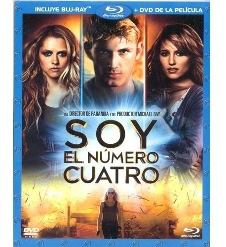 Soy El Numero Cuatro Pelicula Blu Ray + Dvd Original Sellada