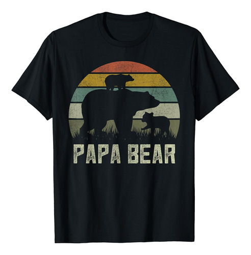 Poleras Divertidas De Papa Bear, Cub 2 Kids Día Del Padre Ab