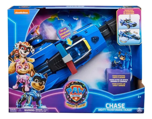 Paw Patrol Movie Vehículo De Lujo Chase Mighty Transforming