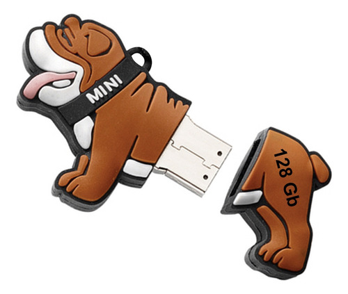 Perro Bulldog Memoria Usb 128 Gb Mini Cooper Bmw