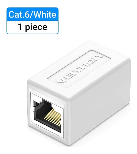 Adaptador Union Rj45 Cat6 / Cat5e Ftp Lan Blanco Vention