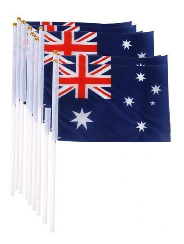 3x 12 X Banderas De Mano Nacionales De Países