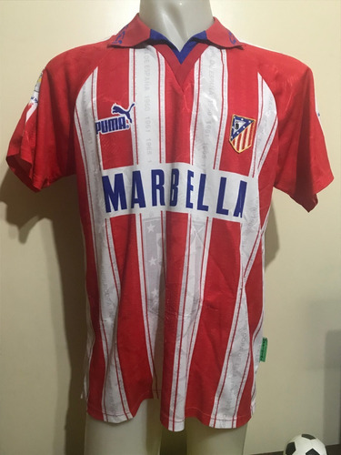 Camiseta Atlético Madrid 1995 1996 Simeone #14 Argentina Xl