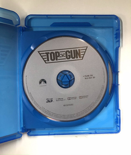 Top Gun - Blu-ray (3d + 2d) Original Com Luva (Usado)