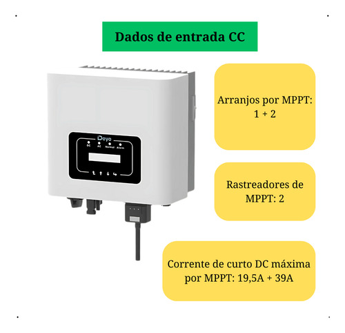 Inversor Solar On Grid Deye Sun-8kw-220v C/wifi Integrado