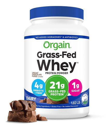 De Orgain Grass, Fed Whey, Protena En Polvo, 2 Sabores, 11 O