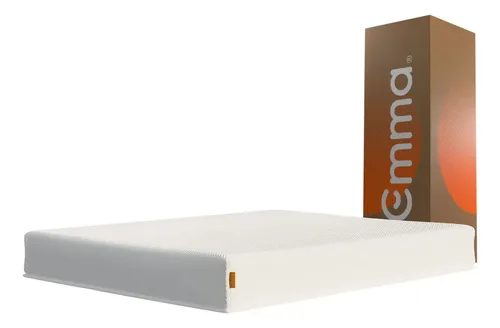 Colchão Queen Emma One Plus 158x198cm, 3 Camadas de Espuma, à Vácuo, Suporte para Coluna, Respirável, Conforto Corporal