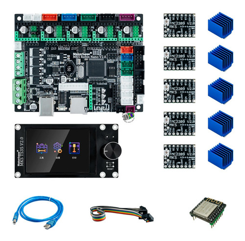 Controladora Silenciosa 32 Bits Mks Robin Nano V2 + Tmc2209