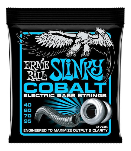 Cuerdas Bajo 4/set Ernie Ball 2735 Cobalt Bass Slinky