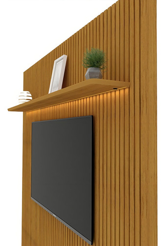 Rack Com Painel Ripado Para Tv Até 85 Polegadas Led 3 Wt