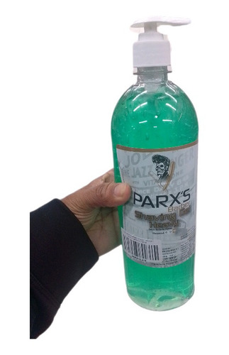 Shaving Gel Marca Parx`s Artículo De Barberia Color Verde