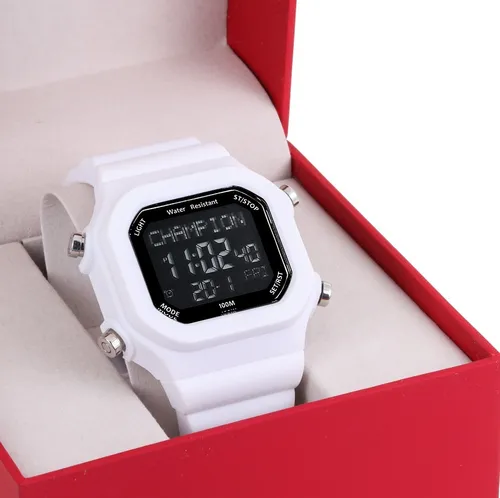 Reloj blanco hombre deportivo sale