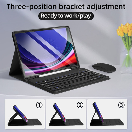Funda De Teclado Para Galaxy Tab A9 Plus 11 Con Soporte Para