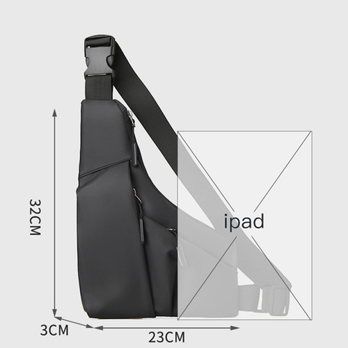V Bolso Cruzado De Piel Con Diseño Triangular, Antirrobo