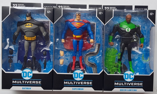 Dc Animated Wave 1 Figuras De Batman Superman Green Lantern