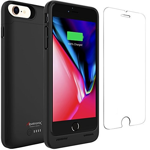 Funda De Batería Para iPhone 8 Qi Carga Inalámbrica Compatib