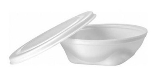 Imagen 1 de 5 de Bandeja Marmita Espuma Con Tapa 750ml 18,7x5,2cm 100 Un.