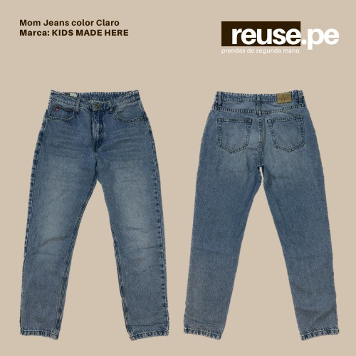 Mom Jeans Color Claro (26)