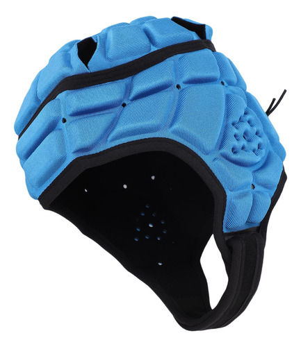 Casco Acolchado Con Forma De S Azul Para Jóvenes, Esponja Ev