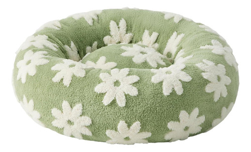 Donut Dog Bed Seasons Cozy Washable Cover Verde Grande