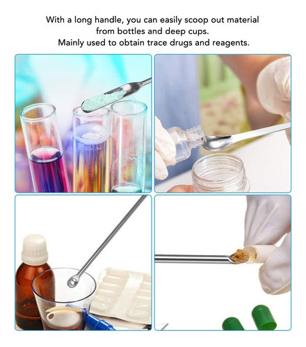 Espátula De Laboratorio De Acero Inoxidable Para Reactivos